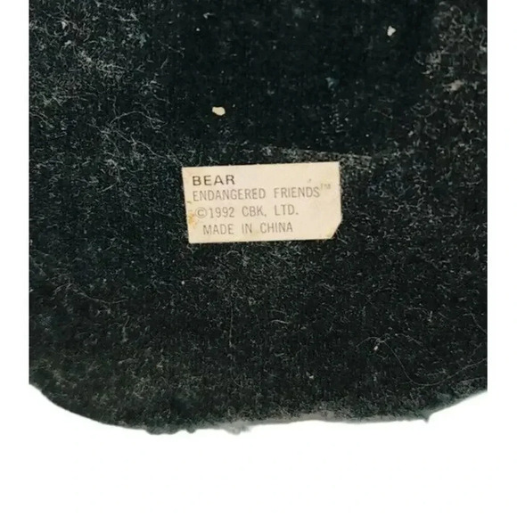 Vintage 1992 "Endangered Friends" Bears Cubs Decor Ceramic - Picture 4 of 4